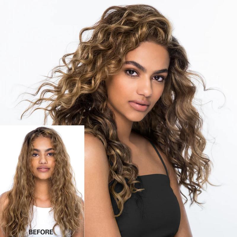 One-step solution for frizz-free, crunch-free, shiny curls